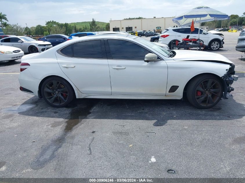 KMTG54TE4PU113324 2023 Genesis G70 3.3T Rwd