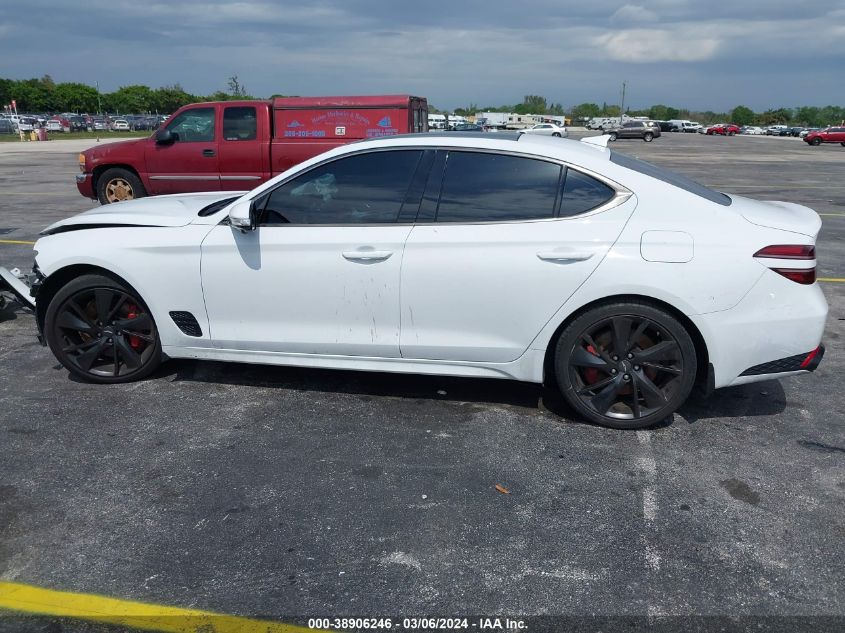 2023 Genesis G70 3.3T Rwd VIN: KMTG54TE4PU113324 Lot: 38906246