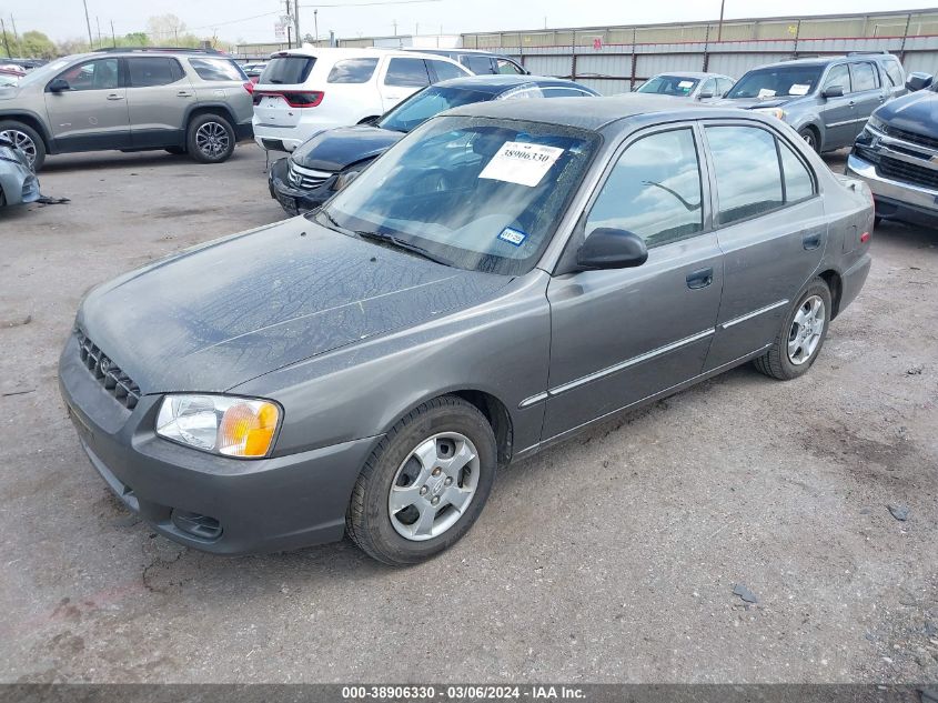 2001 Hyundai Accent Gl VIN: KMHCG45C41U204812 Lot: 38906330