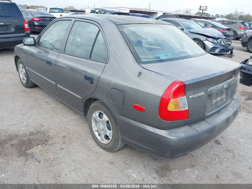 2001 Hyundai Accent Gl VIN: KMHCG45C41U204812 Lot: 38906330