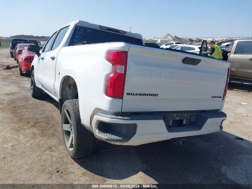 2021 Chevrolet Silverado 1500 2Wd Short Bed Custom VIN: 3GCPWBEK6MG198250 Lot: 38906510