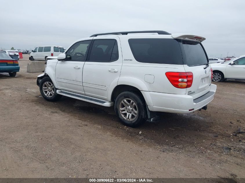 2004 Toyota Sequoia Limited V8 VIN: 5TDZT38A24S231014 Lot: 38906622