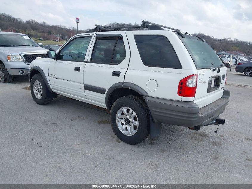 2004 Isuzu Rodeo S 3.5L V6 VIN: 4S2CK58YX44308505 Lot: 38906644