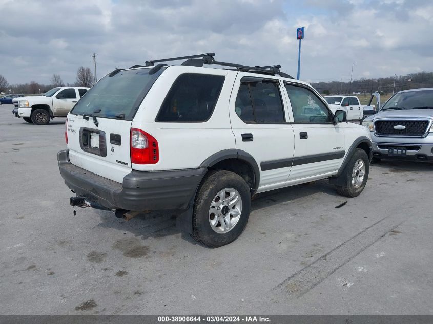 2004 Isuzu Rodeo S 3.5L V6 VIN: 4S2CK58YX44308505 Lot: 38906644