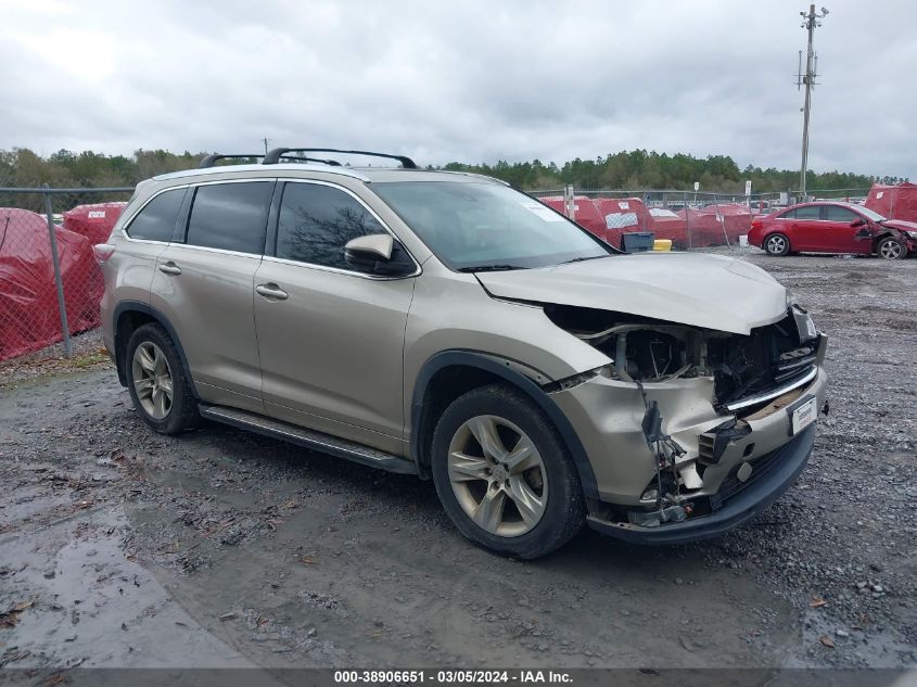 2014 Toyota Highlander Limited Platinum V6 VIN: 5TDYKRFH9ES032920 Lot: 38906651