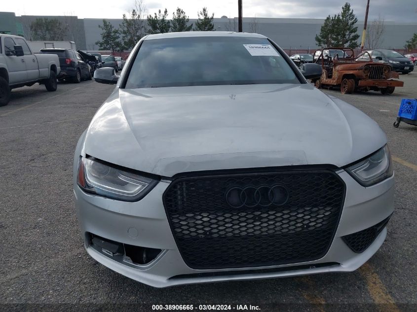 2013 Audi A4 Premium VIN: WAUAFAFL4DN042378 Lot: 38906665