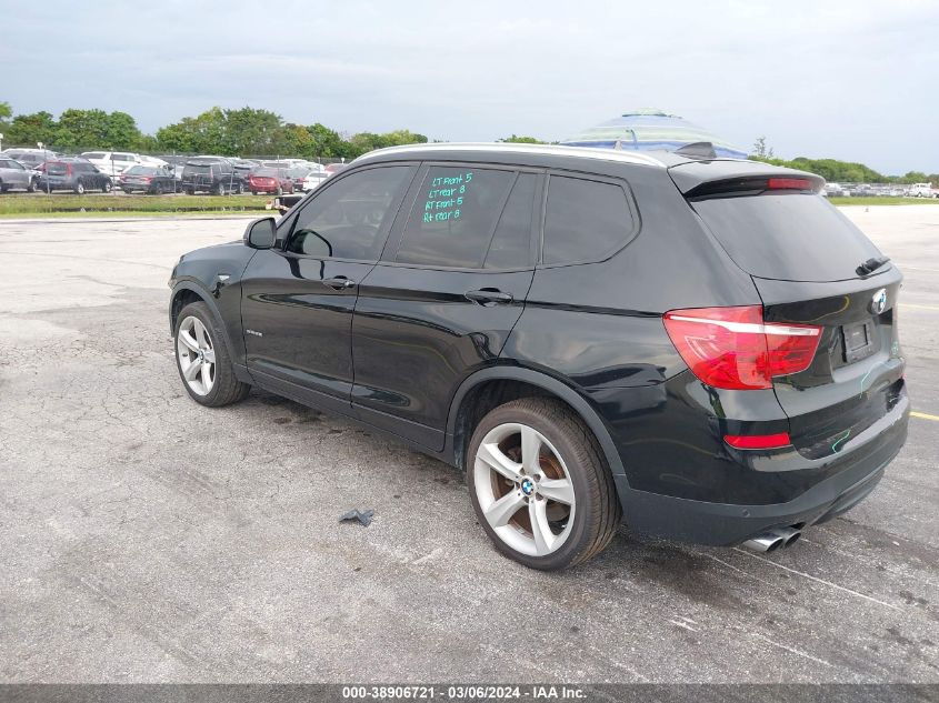 2017 BMW X3 Sdrive28I VIN: 5UXWZ7C5XH0T44011 Lot: 38906721