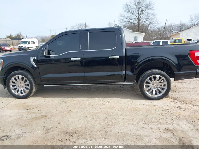 2022 Ford F-150 Limited VIN: 1FTFW1E81NFA97906 Lot: 38906731