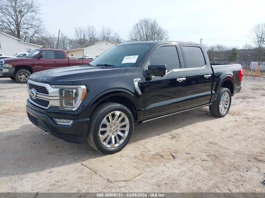 2022 Ford F-150 Limited VIN: 1FTFW1E81NFA97906 Lot: 38906731