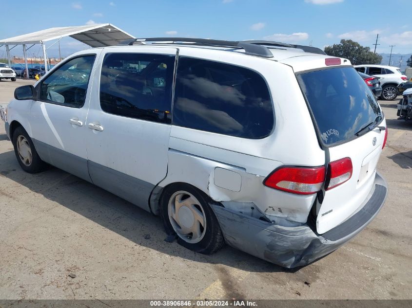 2001 Toyota Sienna Le VIN: 4T3ZF13C91U356445 Lot: 38906846