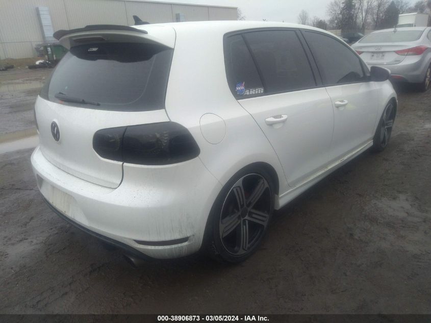 2012 Volkswagen Gti 4-Door VIN: WVWHD7AJ5CW130638 Lot: 38906873