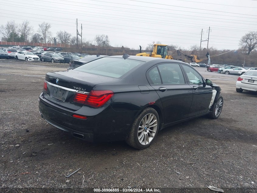 2014 BMW 740Li xDrive VIN: WBAYF4C5XED281799 Lot: 38906885