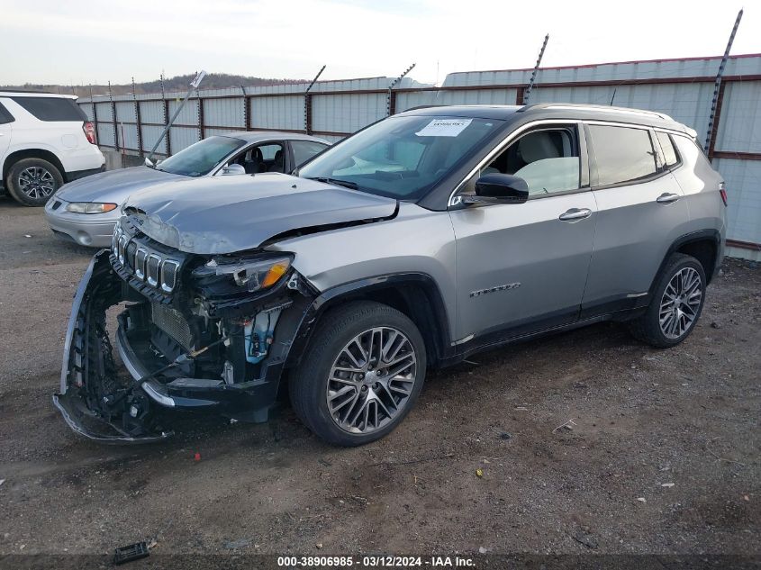 2022 Jeep Compass Limited 4X4 VIN: 3C4NJDCBXNT108367 Lot: 38906985