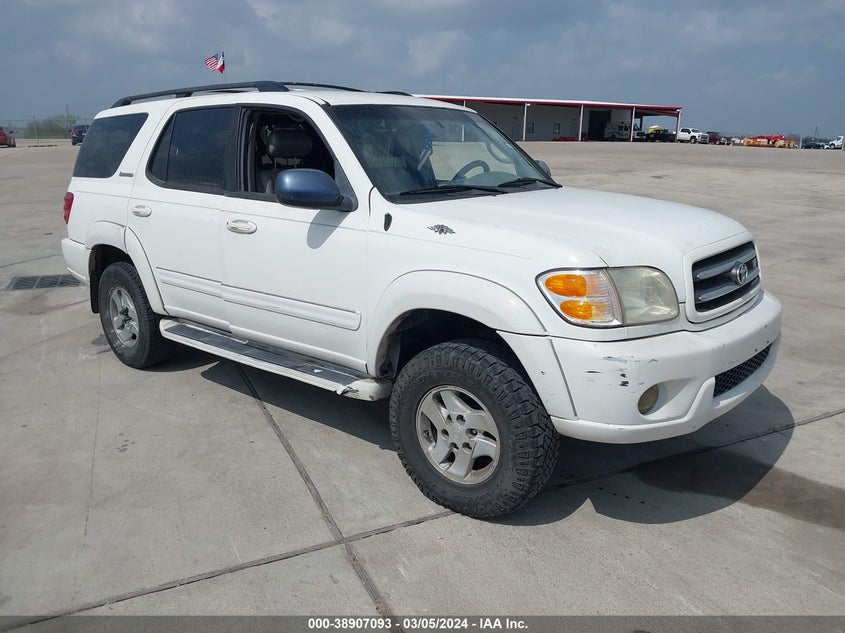 2001 Toyota Sequoia Limited V8 VIN: 5TDBT48A91S000906 Lot: 38907093
