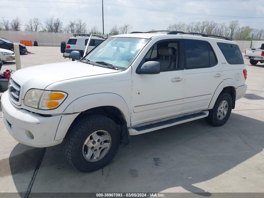 2001 Toyota Sequoia Limited V8 VIN: 5TDBT48A91S000906 Lot: 38907093