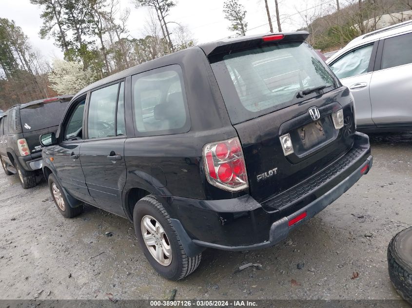 2007 Honda Pilot Lx VIN: 5FNYF28157B003093 Lot: 38907126