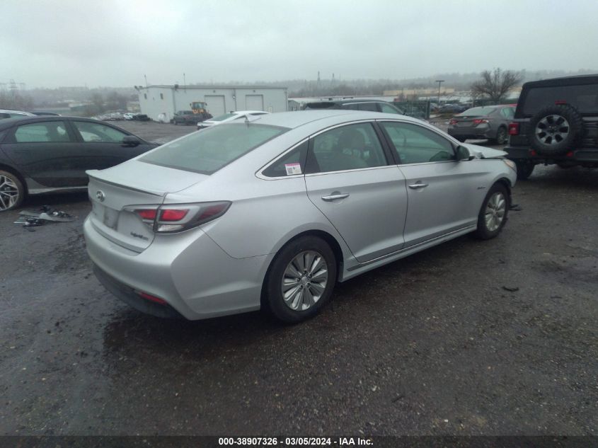 2016 Hyundai Sonata Hybrid Se VIN: KMHE24L14GA027018 Lot: 38907326