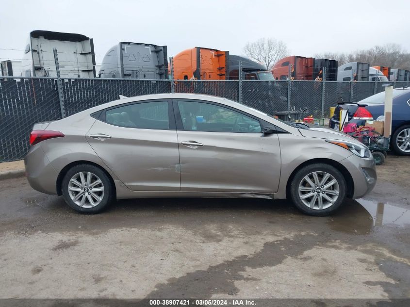 2015 Hyundai Elantra Se VIN: 5NPDH4AE3FH598575 Lot: 38907421