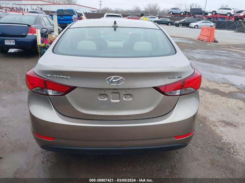 2015 Hyundai Elantra Se VIN: 5NPDH4AE3FH598575 Lot: 38907421