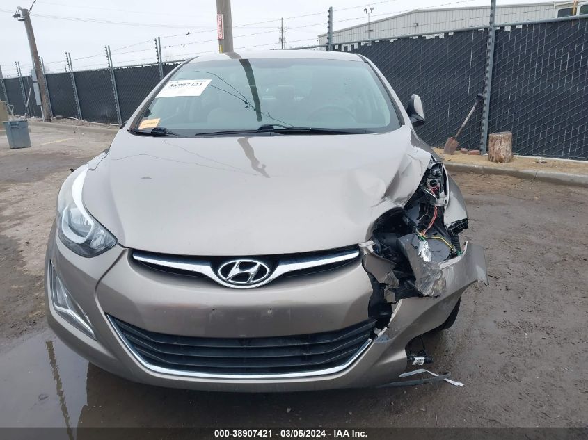 2015 Hyundai Elantra Se VIN: 5NPDH4AE3FH598575 Lot: 38907421