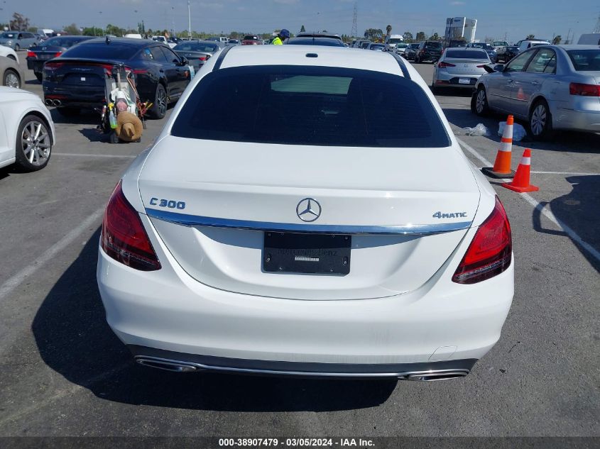 2019 Mercedes-Benz C 300 4Matic VIN: 55SWF8EB4KU307210 Lot: 38907479