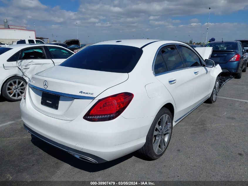 2019 Mercedes-Benz C 300 4Matic VIN: 55SWF8EB4KU307210 Lot: 38907479