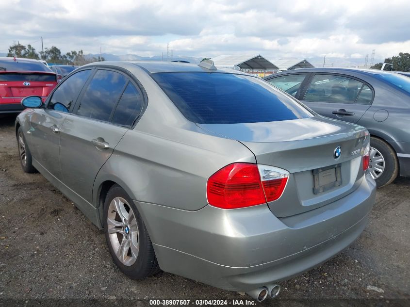 2008 BMW 328Xi VIN: WBAVC93538K037761 Lot: 38907507