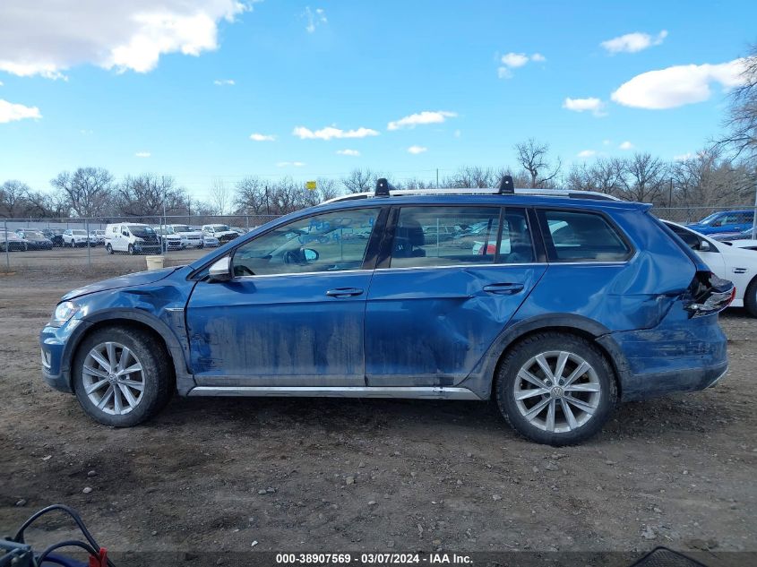 2018 Volkswagen Golf Alltrack Tsi S/Tsi Se/Tsi Sel VIN: 3VWH17AU7JM750906 Lot: 38968654