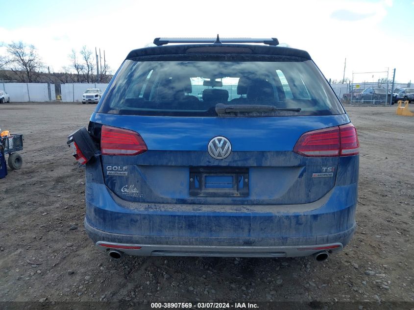 2018 Volkswagen Golf Alltrack Tsi S/Tsi Se/Tsi Sel VIN: 3VWH17AU7JM750906 Lot: 38968654