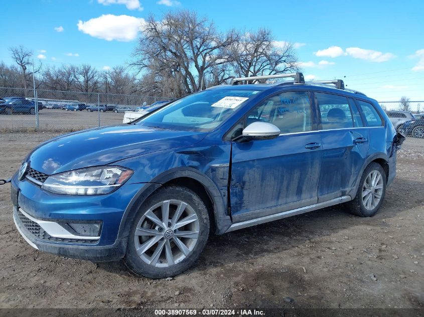 2018 Volkswagen Golf Alltrack Tsi S/Tsi Se/Tsi Sel VIN: 3VWH17AU7JM750906 Lot: 38968654