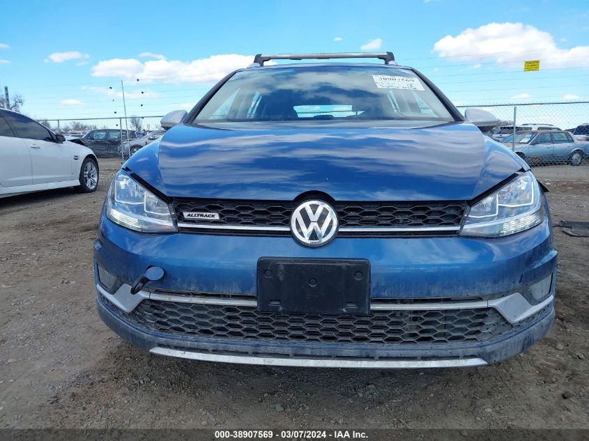 2018 Volkswagen Golf Alltrack Tsi S/Tsi Se/Tsi Sel VIN: 3VWH17AU7JM750906 Lot: 38968654