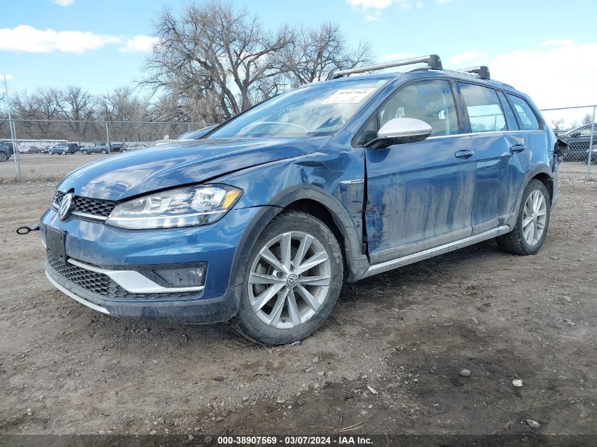 2018 Volkswagen Golf Alltrack Tsi S/Tsi Se/Tsi Sel VIN: 3VWH17AU7JM750906 Lot: 38968654