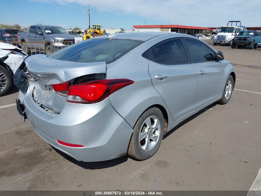 5NPDH4AE8EH522171 2014 Hyundai Elantra Se