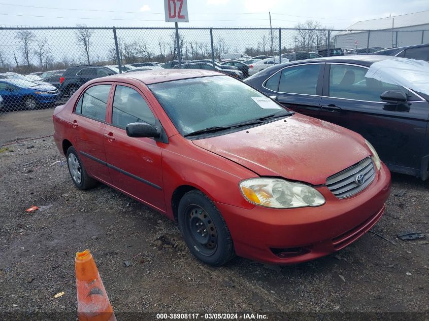 2003 Toyota Corolla Ce VIN: JTDBR32E630043075 Lot: 38908117