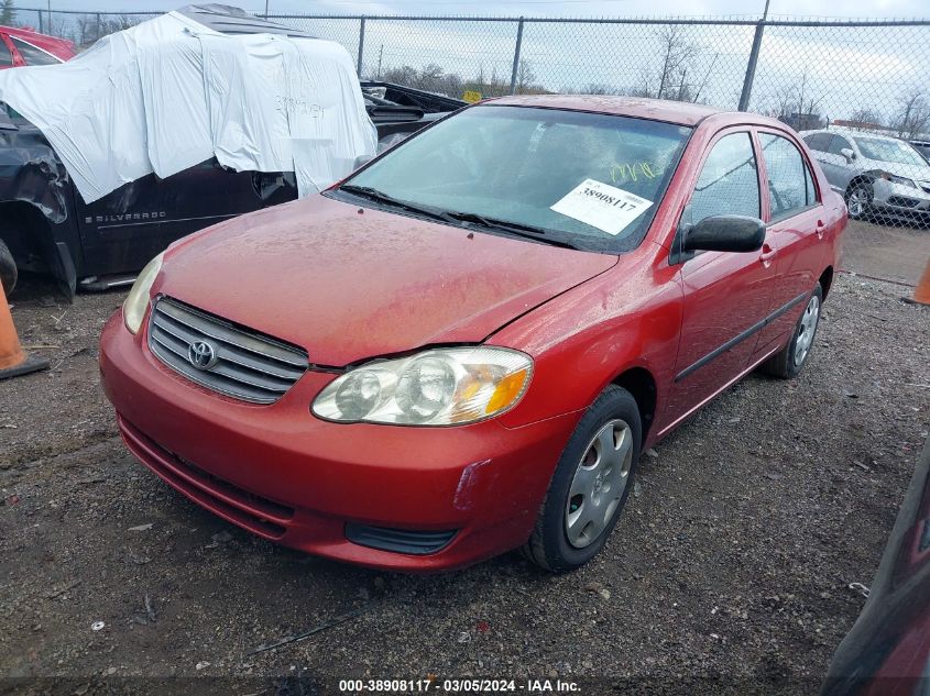 2003 Toyota Corolla Ce VIN: JTDBR32E630043075 Lot: 38908117