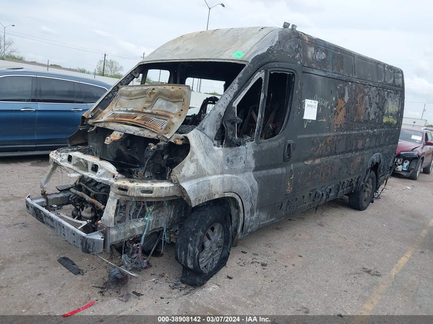 2021 Ram Promaster 3500 Cargo Van High Roof 159 Wb Ext VIN: 3C6MRVJG7ME575197 Lot: 38908142