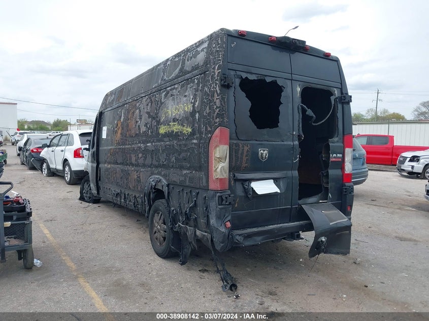 2021 Ram Promaster 3500 Cargo Van High Roof 159 Wb Ext VIN: 3C6MRVJG7ME575197 Lot: 38908142