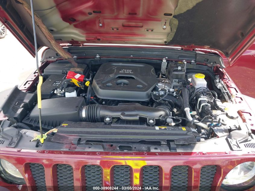 2021 Jeep Wrangler Unlimited Willys Sport 4X4 VIN: 1C4HJXDN2MW856482 Lot: 38908244