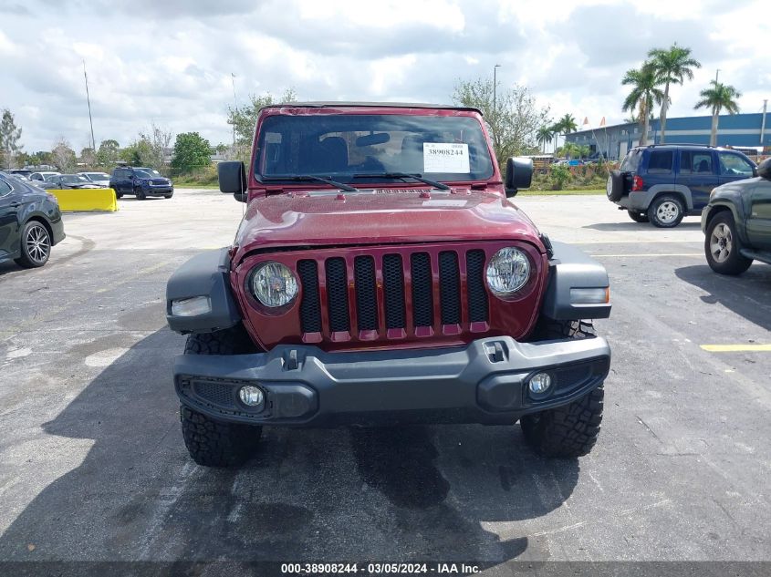 2021 Jeep Wrangler Unlimited Willys Sport 4X4 VIN: 1C4HJXDN2MW856482 Lot: 38908244