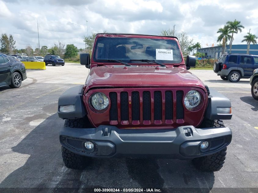 2021 Jeep Wrangler Unlimited Willys Sport 4X4 VIN: 1C4HJXDN2MW856482 Lot: 38908244