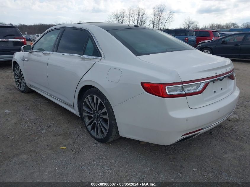 2017 Lincoln Continental Reserve VIN: 1LN6L9RP6H5601364 Lot: 38908507