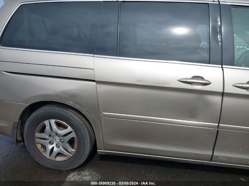 2005 Honda Odyssey Ex-L VIN: 5FNRL38725B065765 Lot: 38909230