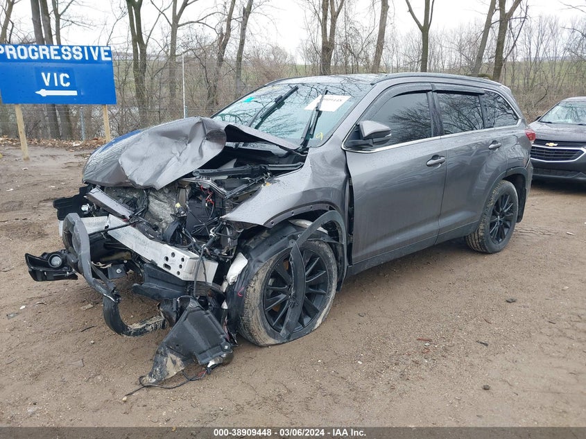 2019 TOYOTA HIGHLANDER VIN: 5TDJZRFH6KS623506