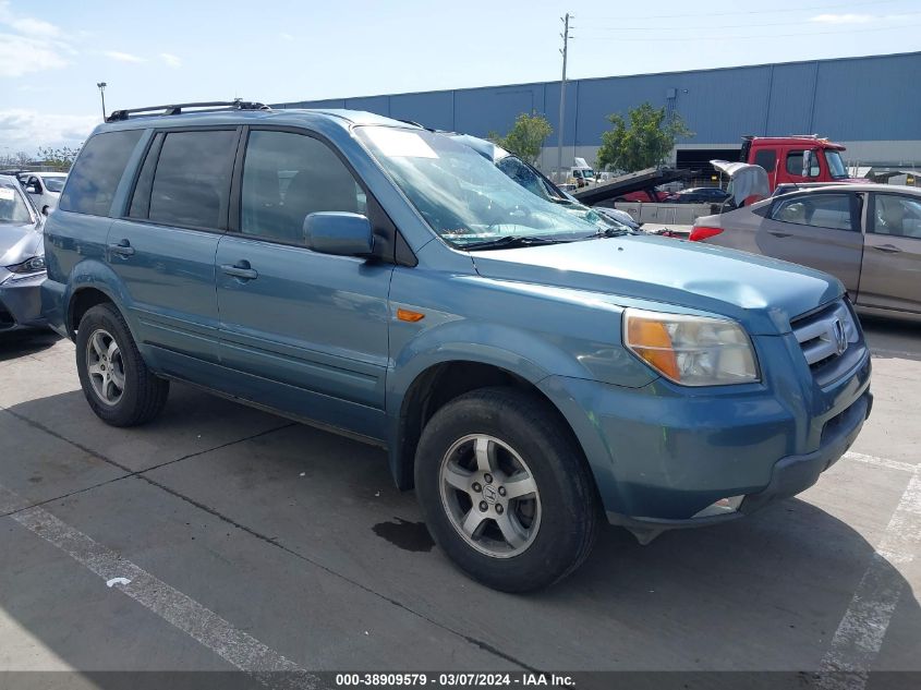 2008 Honda Pilot Ex-L VIN: 5FNYF18798B025615 Lot: 38909579