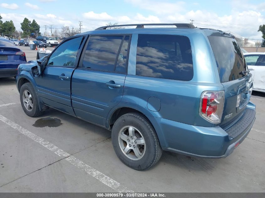 2008 Honda Pilot Ex-L VIN: 5FNYF18798B025615 Lot: 38909579