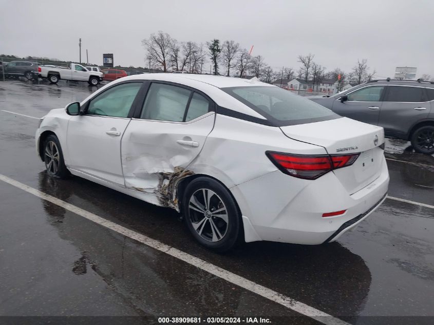 2022 Nissan Sentra Sv Xtronic Cvt VIN: 3N1AB8CV2NY292738 Lot: 38909681