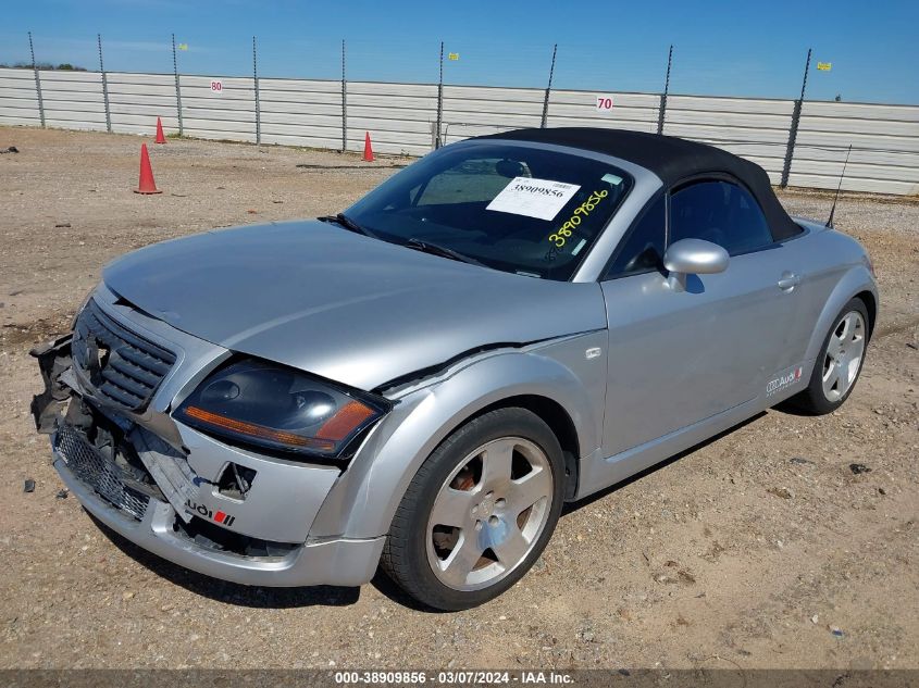 2002 Audi Tt 1.8L VIN: TRUUT28N321034439 Lot: 38909856