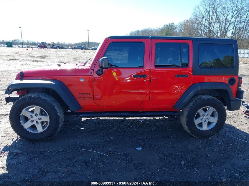 2016 JEEP WRANGLER UNLIMITED SPORT - 1C4BJWDG7GL200477