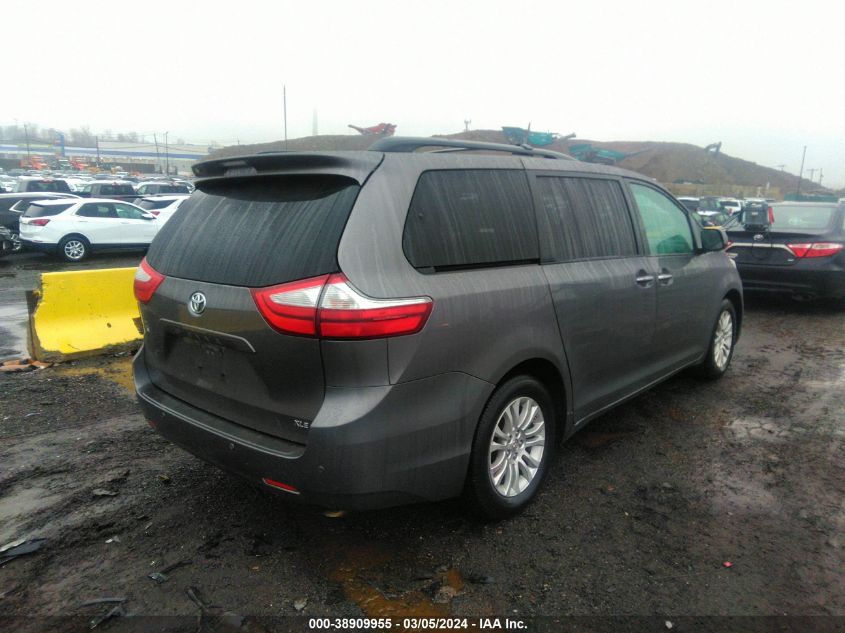 2015 Toyota Sienna Xle Premium 8 Passenger VIN: 5TDYK3DCXFS554610 Lot: 38909955