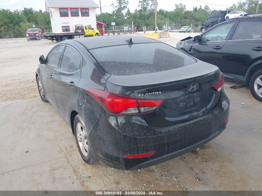 2015 Hyundai Elantra Se VIN: 5NPDH4AE1FH635963 Lot: 38910183